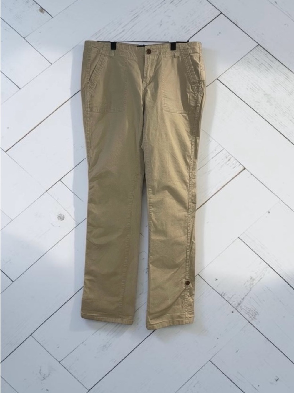 The North Face Khaki Utility Pants Roll Tab Outdoor Size 10